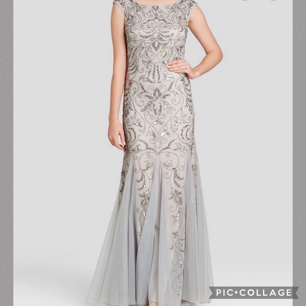 Adrianna Papell sequins and beaded gown - Picture 6 of 7